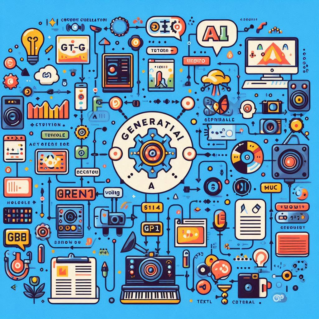 Infográfico sobre IA Generativa